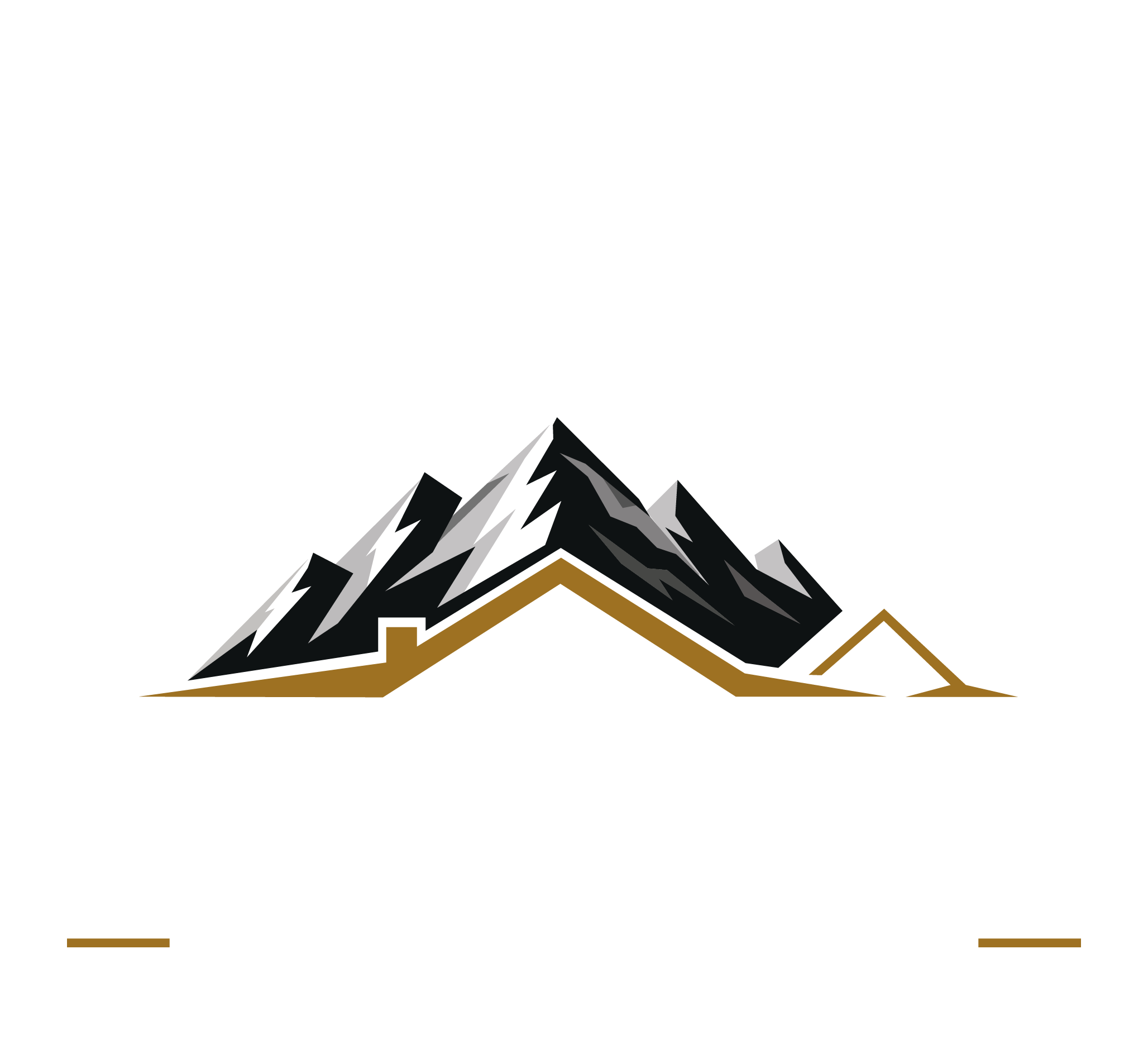 Kodiak Home Remodeling logo with mountain peaks above bold white text on black background.